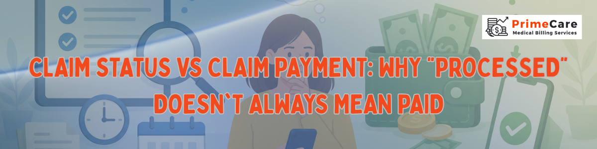 Claim Status vs Claim Payment Why Processed Doesn't Always Mean Paid