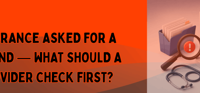 Insurance Asked for a Refund — What Should a Provider Check First