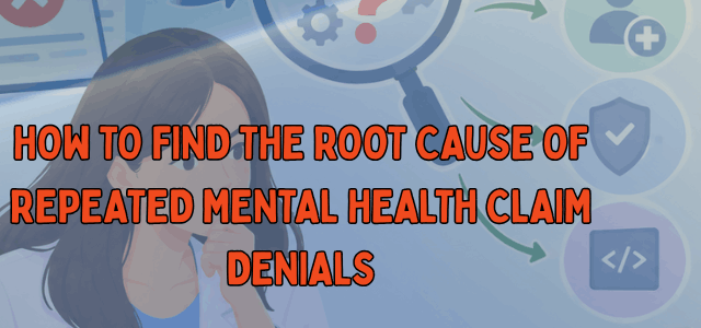 How to Find the Root Cause of Repeated Mental Health Claim Denials